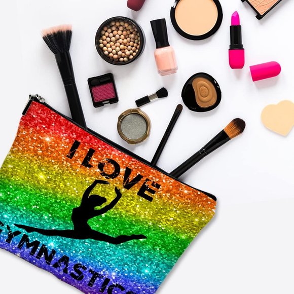 Women's High Quality Beautiful Canvas Waterproof Zipper Makeup Bag For Cosmetic - Picture 3 of 6